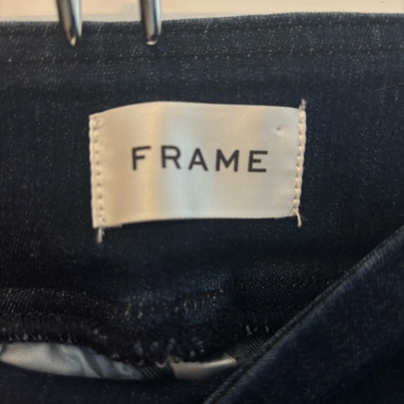 Frame Jetset Flare High Rise Pintuck Keller Jeans Denim Stretch Organic Cotton - Picture 15 of 15